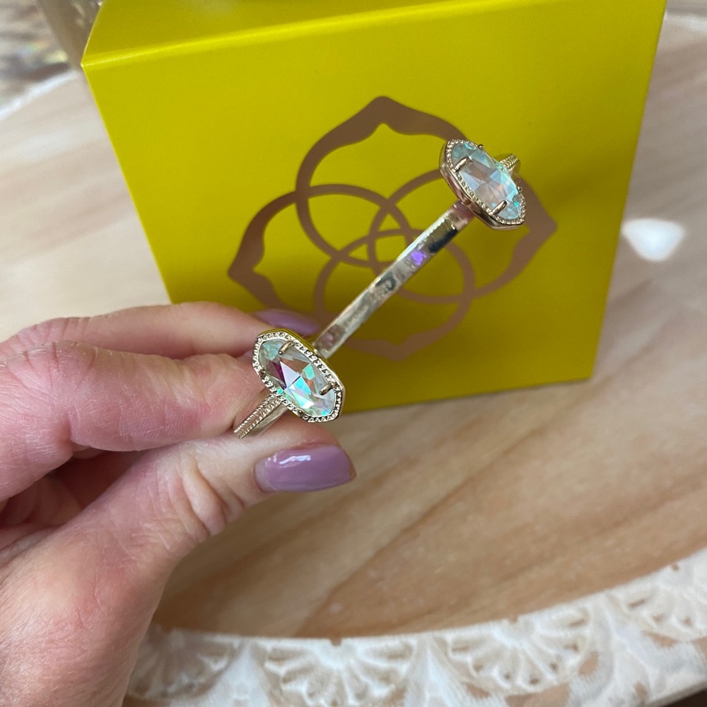 Kendra Scott Elton Gold cuff bracelet in Dichroic Glass